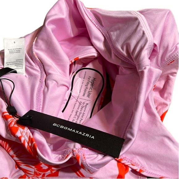 BCBG MaxAzria Camilla Plunging Neck One Piece - Picture 13 of 16